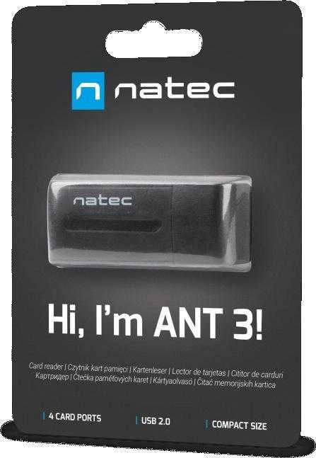 Natec kortelių skaitytuvas MINI ANT 3 SDHC, MMC,