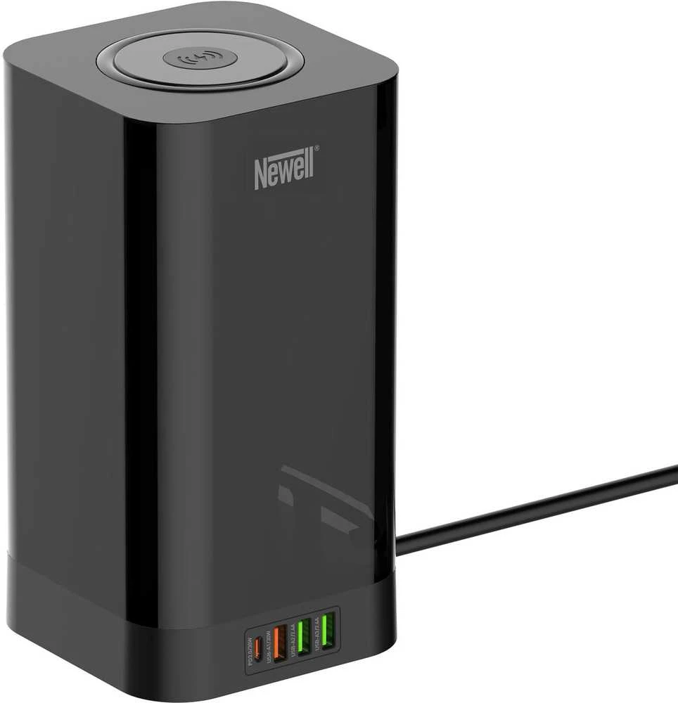 Maitinimo Stotis - Newell GaN Power Cube 8-in-1 su 15W Belaidžiu Įkrovikliu