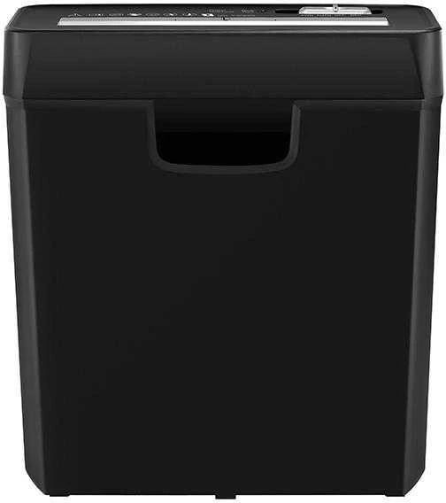 Juodas Tracer Edge10L popieriaus smulkintuvas priekiniu kampu