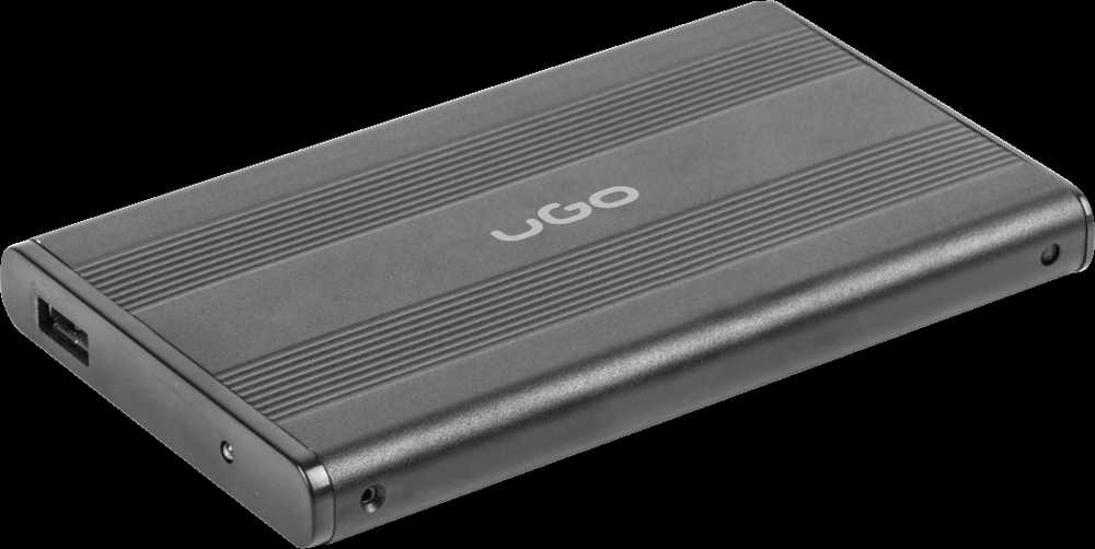 NATEC UKZ-1003 UGO HDD/SSD enclosure for 2.5" SATA - USB2 Aluminum juodas