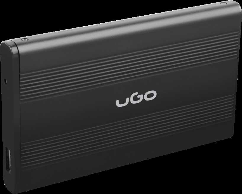 NATEC UKZ-1003 UGO HDD/SSD enclosure for 2.5" SATA - USB2 Aluminum juodas