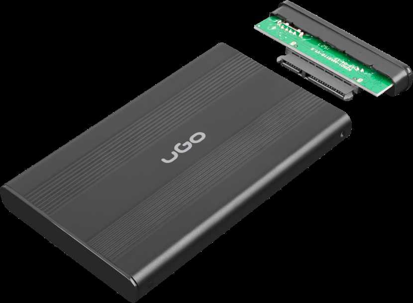 NATEC UKZ-1003 UGO HDD/SSD enclosure for 2.5" SATA - USB2 Aluminum juodas