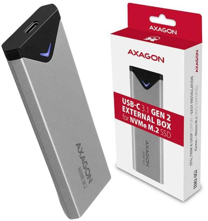 Dėklas SSD diskui Axagon USB-C 3.2 M.2 NVMe