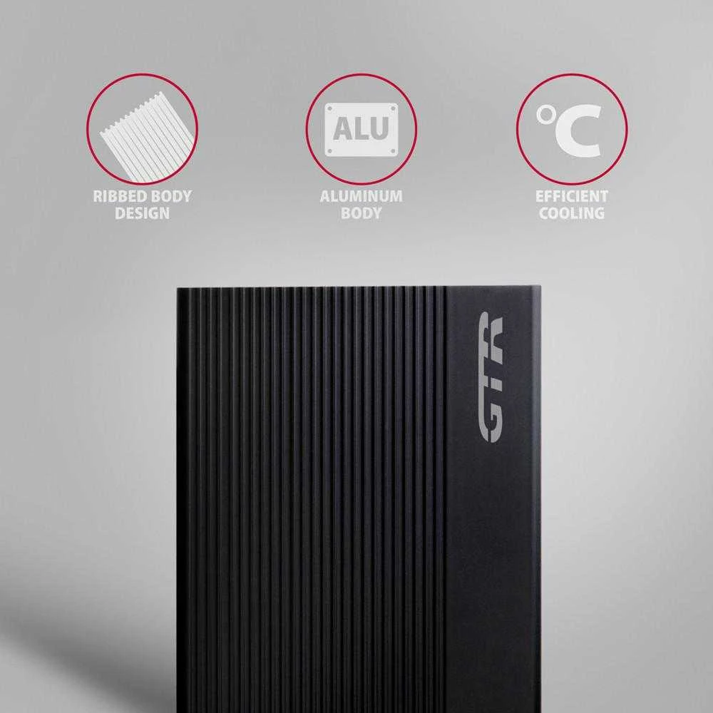 AXAGON rumbuotas aliuminio USB 3.2 Gen 1 – SATA 6G išorinė dėžutė, skirta 3,5" HDD | EE35-GTR