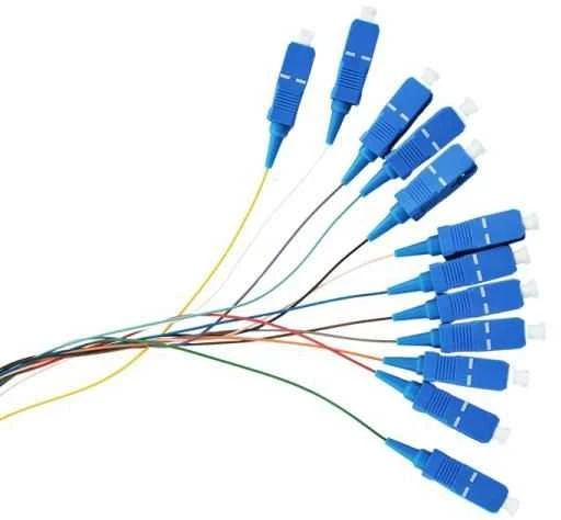 EXTRALINK PigtailS SET SC/UPC SM G.652D 12vnt 12spalvų