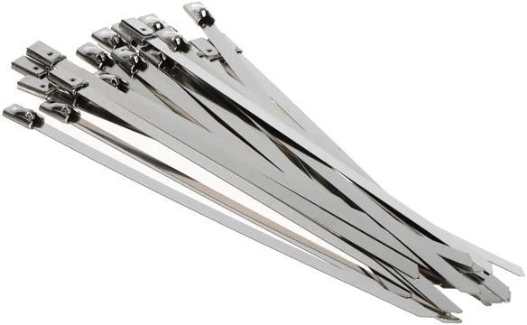 Bradas Nerūdijančio plieno kabelių juosta 4,6x150 mm 25 vnt. Rutulinės spynos kortelė