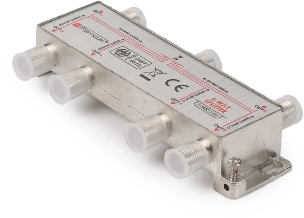 Opticum 1-6 DVB-T SAT skirstytuvas 6x1