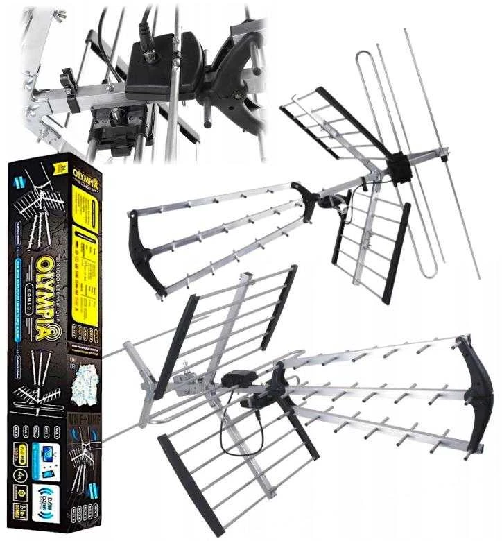 Opticum Raudona Eagle Antena RTV Raudona Eagle OLYMPIA BX1000 COMBO antena DVB-T VHF + UHF + LTE 80187