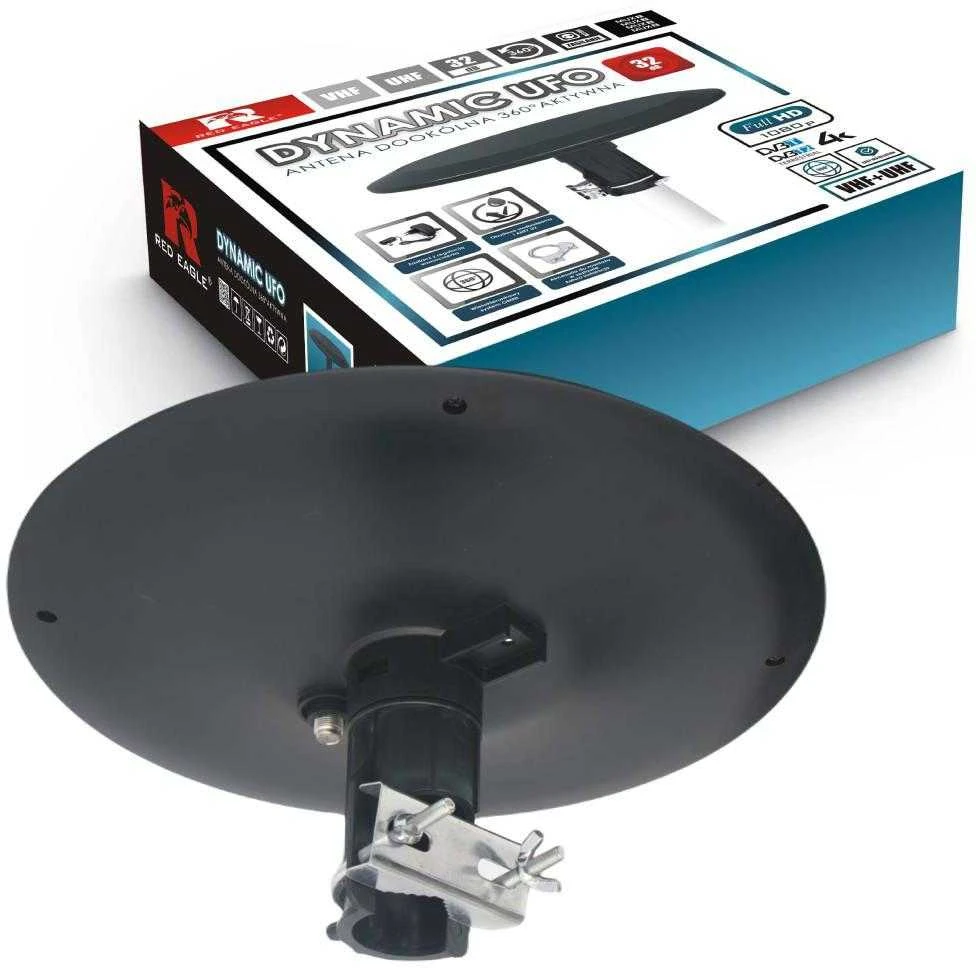 Opticum DVB-T Dynamic UFO-360 juoda