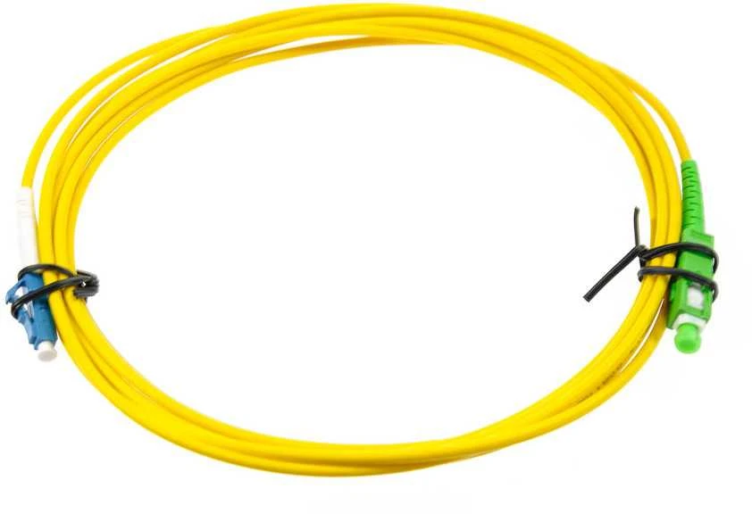 Extralink SC/APC-LC/UPC | Jednomodowy, Simplex, G657A, 3mm, 2m