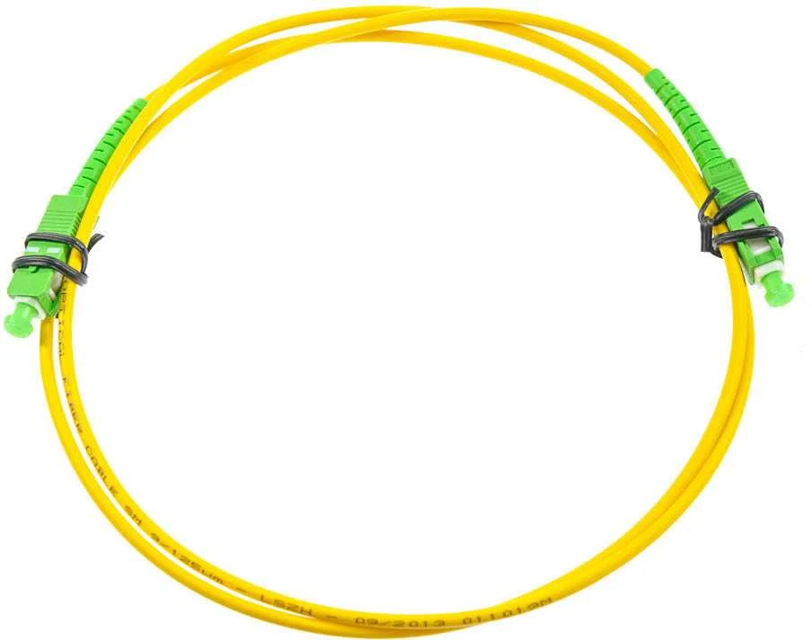 Extralink Opton šviesolaidinis jungiamasis laidas SM 1M SIMPLEX 9/125, SC/APC-SC/APC 3MM