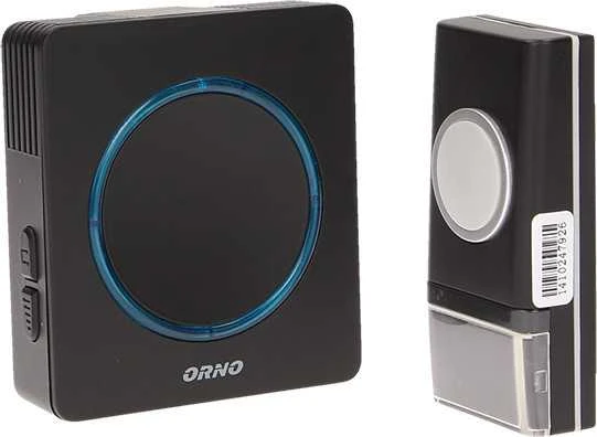 Belaidis durų skambutis Opera Orno 3xAAA/100m/36 melod. juodas