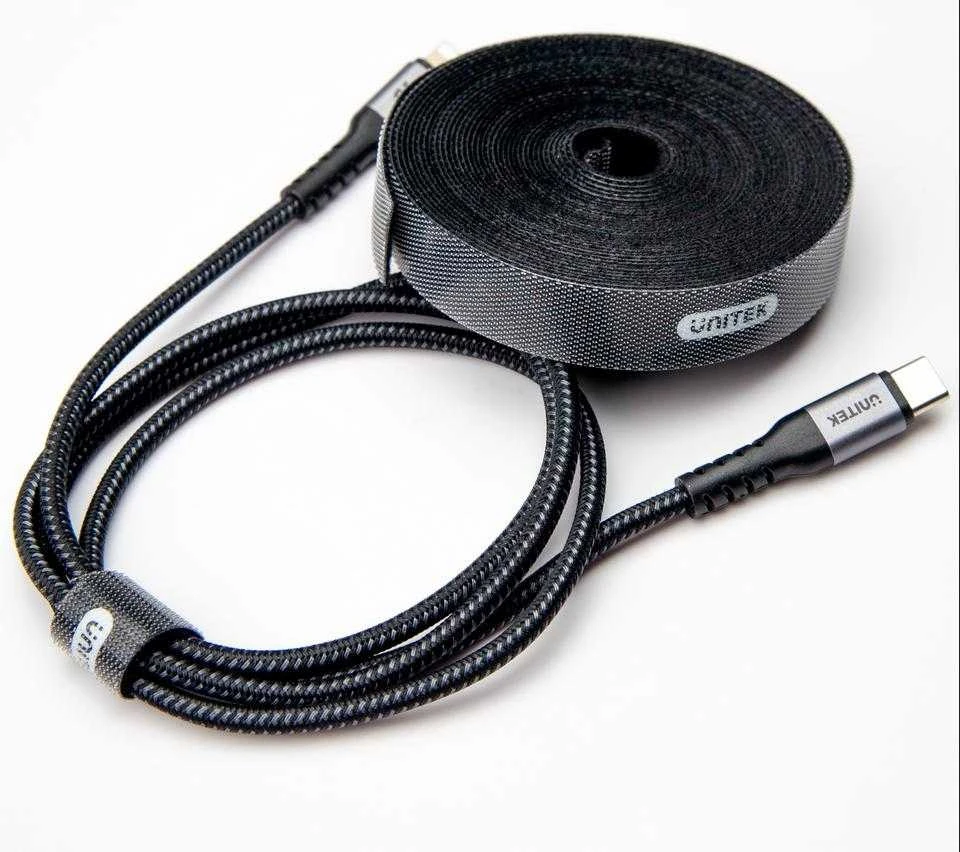 Organizatorius Unitek Velcro Juodas 1 vnt (OT142BK)