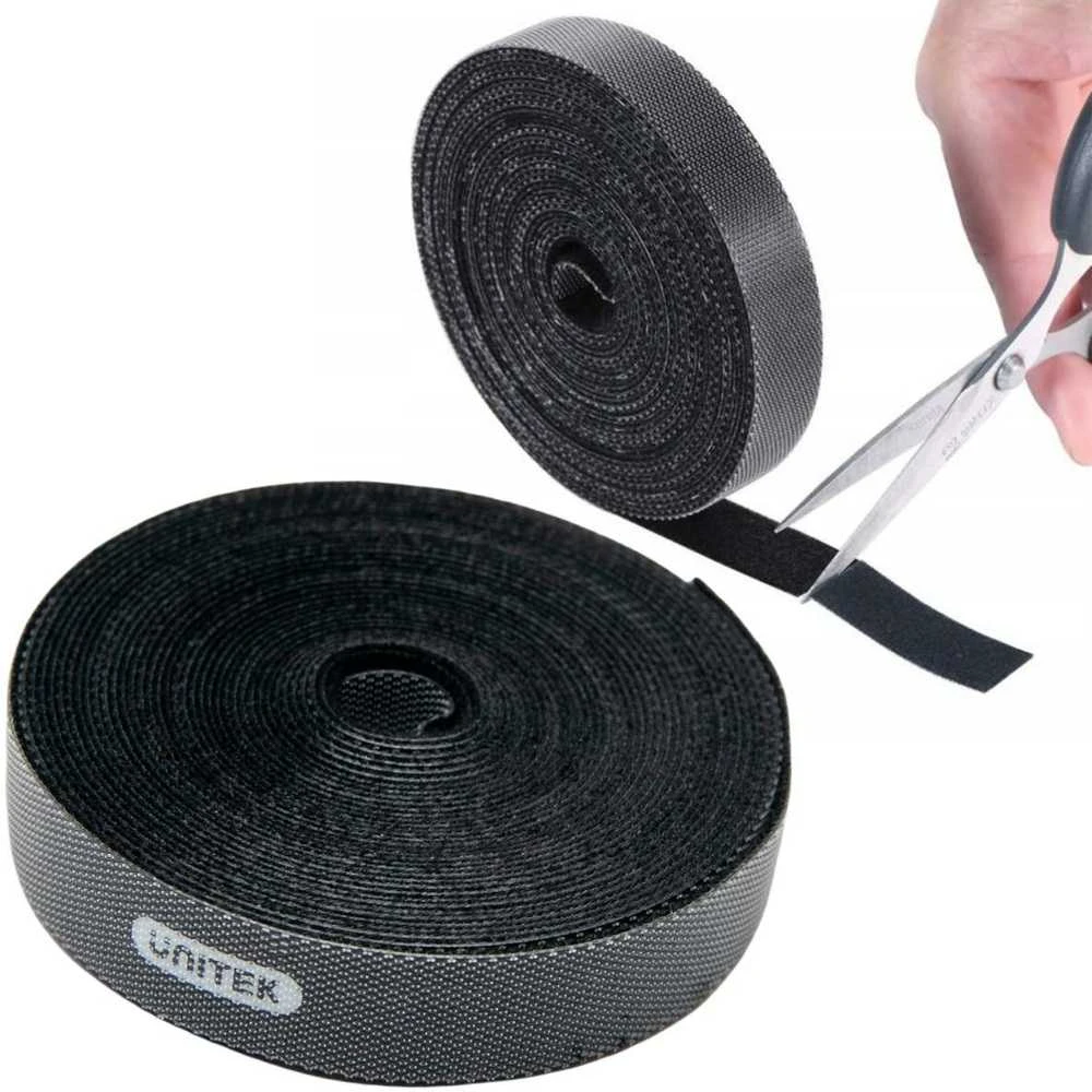 Organizatorius Unitek Velcro Juodas 1 vnt (OT142BK)