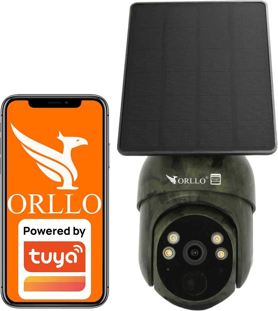 Orllo IP kamera, belaidė 4G LTE, pasukama su saulės kolektoriumi ORLLO TZ1 MORO