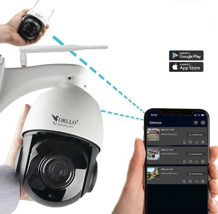 ORLLO Z18 lauko besisukanti IP kamera SIM 4MP