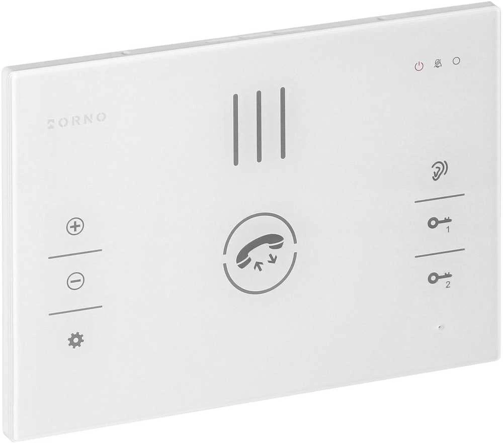 ORN SANDI, vienos šeimos domofono komplektas, be ragelio, 2 laidų, užšifruotas, RFID, baltas