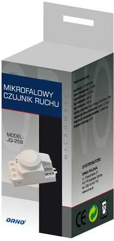 Orno Judesio jutiklis mikrofalowy 5.8GHz 1200W 360° 3-2000lx baltas (OR-CR-208)