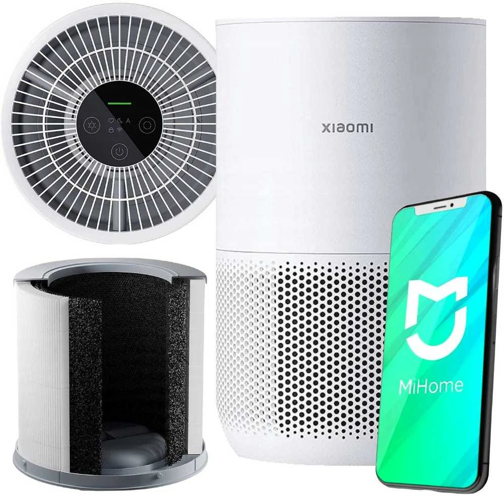Oro valytuvas Xiaomi Smart Air Purifier 4 Compact, tinka kambariams iki 16-27 m²