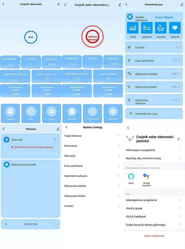 Tuya – buvimo ir ryškumo jutiklis – ZigBee – Android/iOS programa – OXT T160