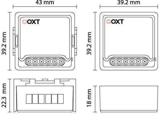 Tuya – įmontuotas roletų valdiklis ZigBee – Android/iOS programa – OXT T267