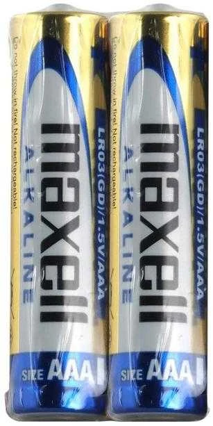 Maxell AAA šarminės baterijos pakuotėje
