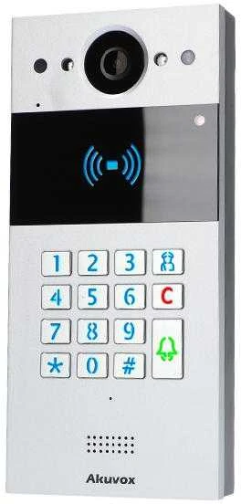 Carruzzo Akuvox R20K-2 vaizdo telefonspynės sistema 2 MP Sidabras