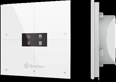 GR1 GRENTON SMART PANEL/ 4 TOUCH AREA/ OLED DISPLAY/ TF-BUS/ Baltas GLASS FRONT