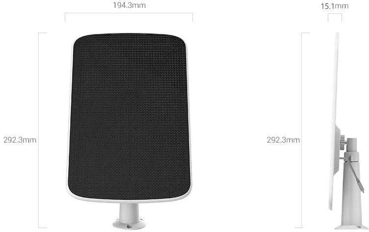 EZVIZ CS-CMT-Solar Panel-E, saulės įkrovimo skydelis EB8 fotoaparatui | EZVIZ