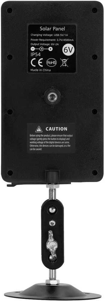 Saulės Energijos Priedas - Redleaf RD3019 Pro Trail Camera Saulės Įkroviklis Su USB Įkrovimu, -20°C Iki 80°C, Juodas