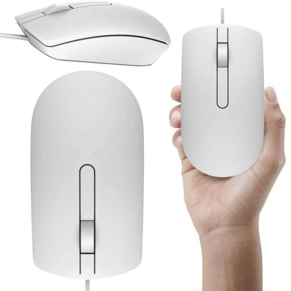 Dell optinė pelė su laidu MS116 (Balta)