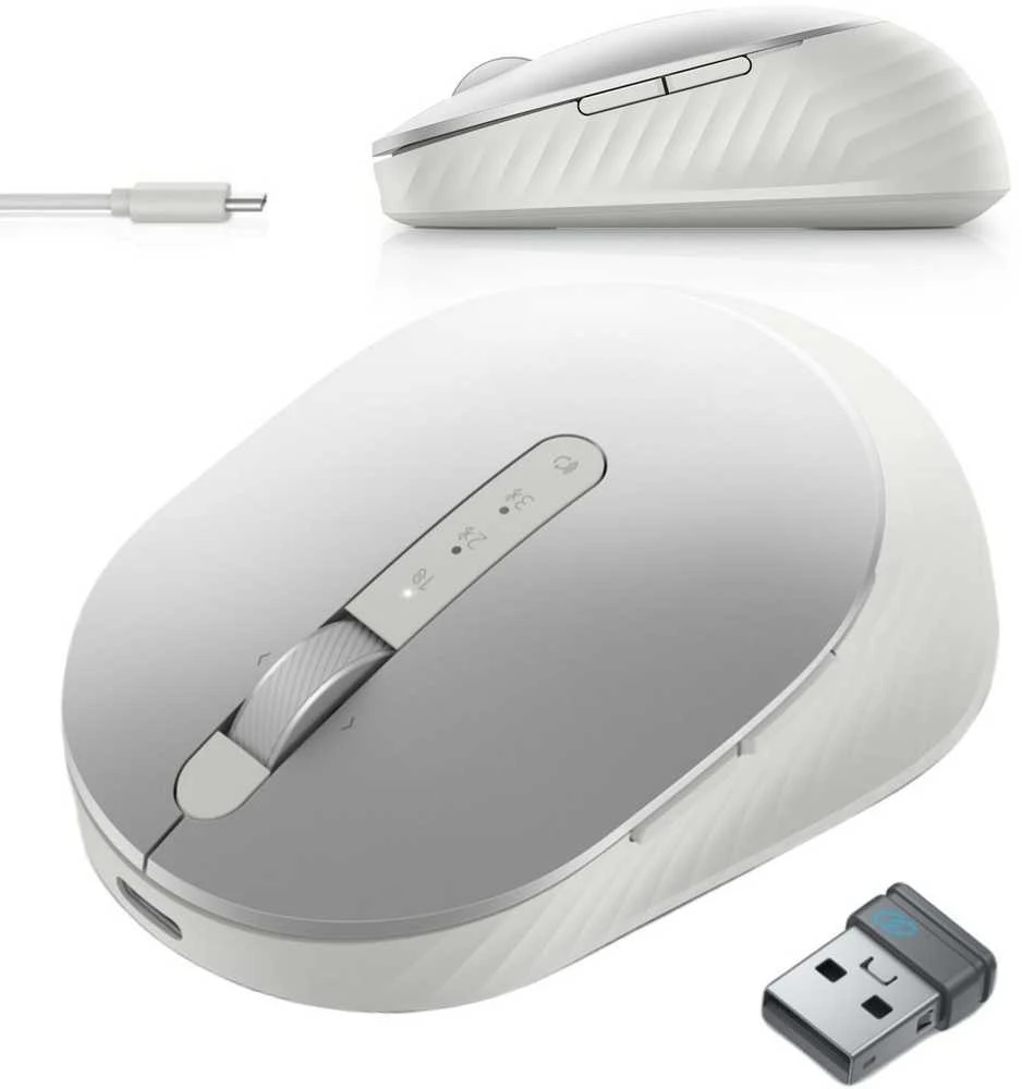 Dell MS7421W Premier Rechargeable - belaidė pelė, platinum sidabrinės spalvos (Ekspozicinė prekė)
