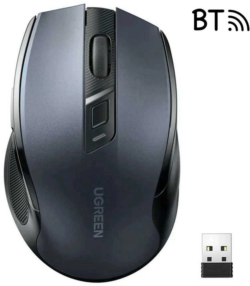 Belaidė pelė UGREEN 2.4 GHz&BT juodos spalvos