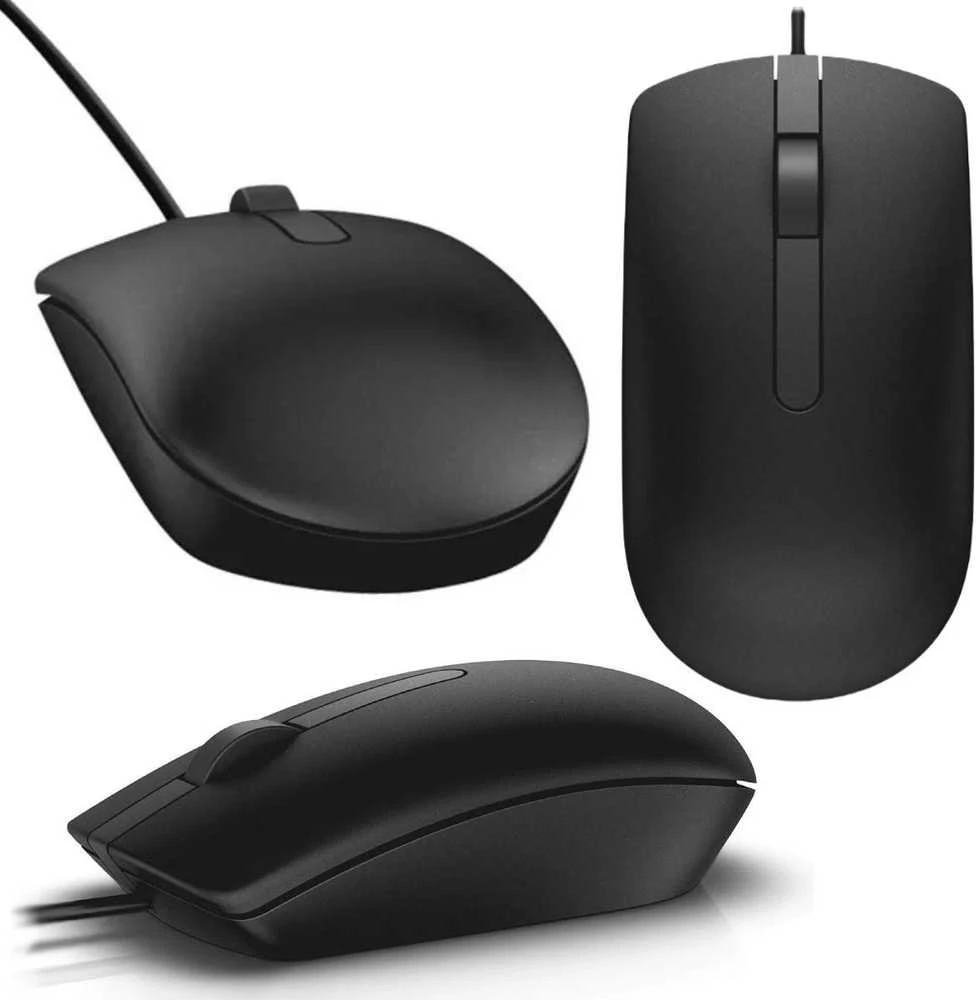 Dell optinė pelė su laidu MS116 (Juoda)