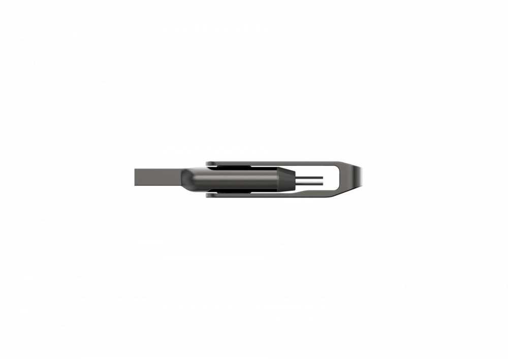 Lexar | 2 viename USB atmintinė, kurios skaitymo greitis siekia 100 MB/s | „JumpDrive Dual Drive D400“ | 32 GB | C ir A tipo USB 3.1 | Pilkas