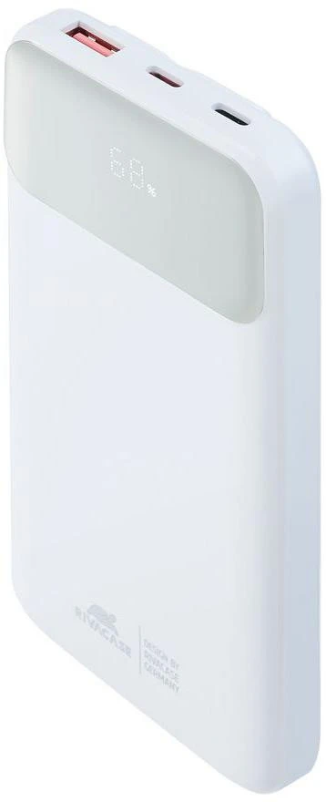 Powerbank RivaCase VA2211 10000 mAh Baltas (VA2211 Baltas)