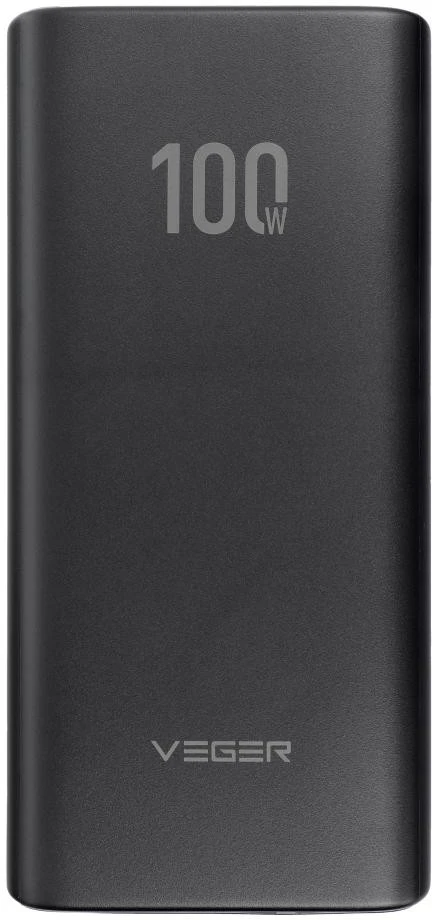 Powerbank Veger T100 (W2032C-100) PD QC3.0 5A 100W 20000 mAh juodas
