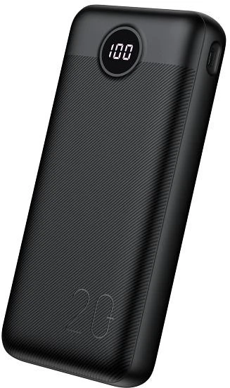 Išorinė baterija POWER BANK VEGER (L20S) 20000mAh (2xUSB; 1xType-C; QC3.0 20W) juoda