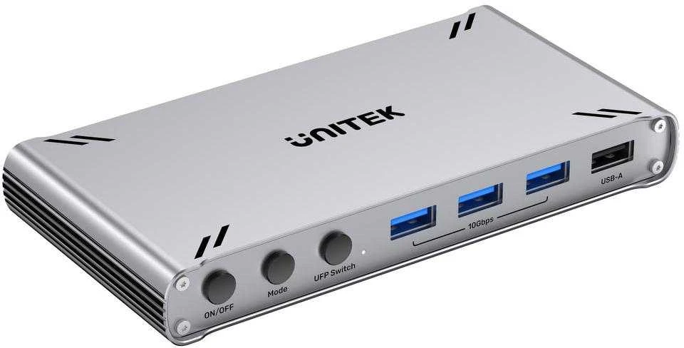 Unitek 10Gbps USB-C KVM komutatorius su HDMI ir failų perdavimu tarp sistemų