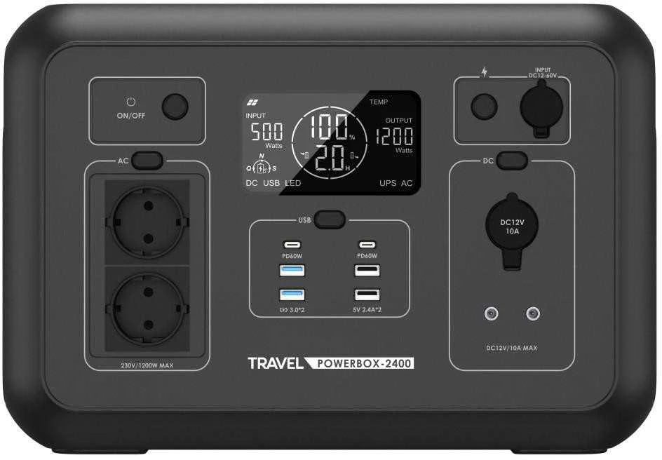 Volt Polska Powerbox 2400 priekinis skydelis su ekrano rodmenimis