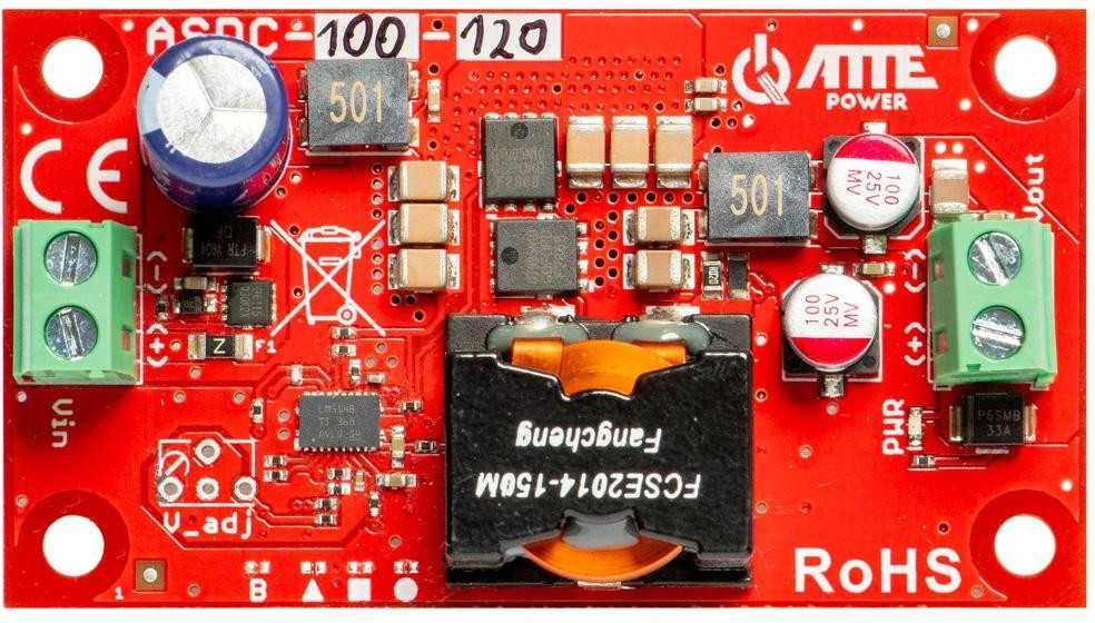 ASDC-100-120-OF DC/DC keitiklio elektroninė plokštė