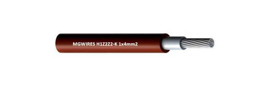 TST Mg Wires SOLAR kabelio kabelis 4mm2 MG laidai, H1Z2Z2-K Raudonas SPOOL 500m