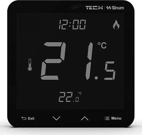 Engo Laidinis patalpų temperatūros reguliatorius, juodas R-S3
