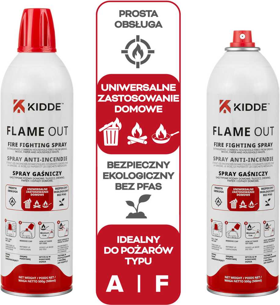 KIDDE FlameOut gesinimo purškiklis 500 ml