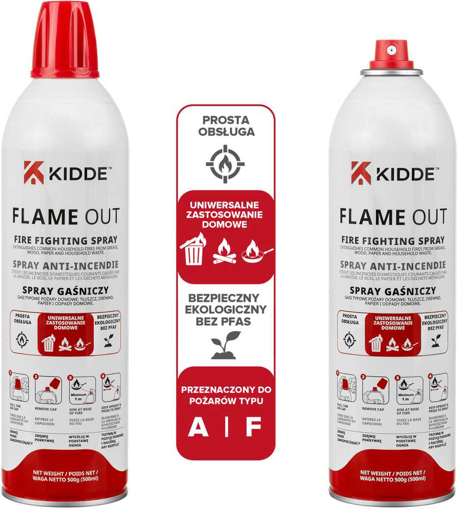 KIDDE FlameOut gesinimo purškiklis 500 ml