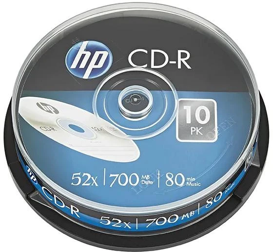 Verbatim HP CD-R, CRE00019-3, 69308, 10 pak., 700 MB, 52x, 80 min., 12 cm, nespausdinama, torto dėžutė, duomenų archyvavimui
