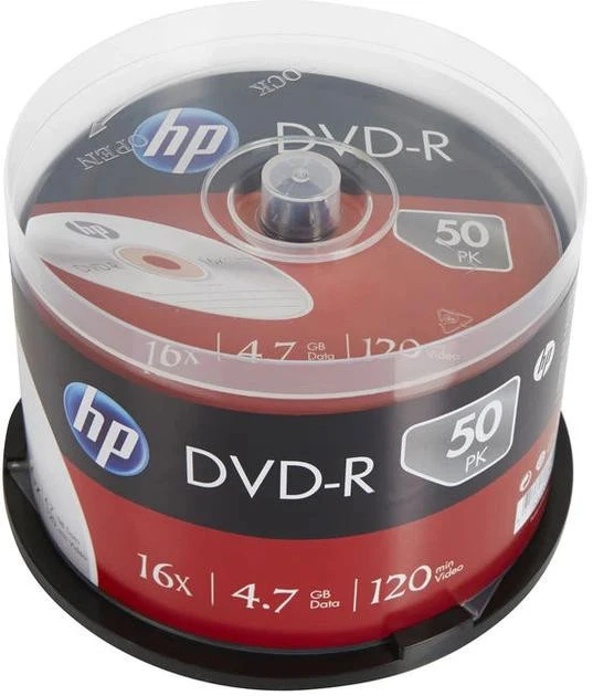 Verbatim HP DVD-R, DME00025-3, 69316, 4,7 GB, 16x, velenas, 50 vnt. pakuotė, nespausdinamas, 12 cm, duomenų archyvavimui