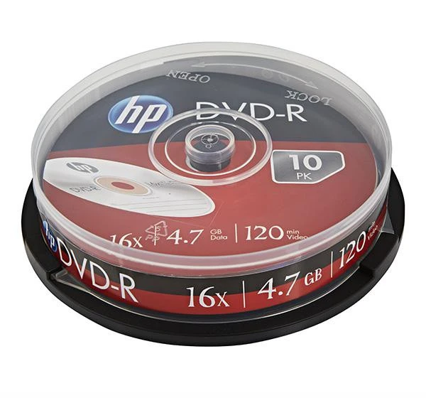 DVD+R HP 4,7 GB (120 min.) 16x 10 sluoksnių