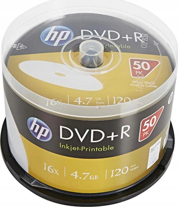Verbatim HP DVD+R, rašalinis spausdinimas, DRE00026WIP-3, 4,7 GB, 16x, velenas, 50 pak., 12 cm, duomenų archyvavimui