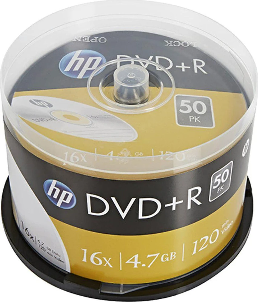 Verbatim HP DVD+R, DRE00026-3, 69319, 4,7 GB, 16x, velenas, 50 vnt. pakuotė, nespausdinamas, 12 cm, duomenų archyvavimui